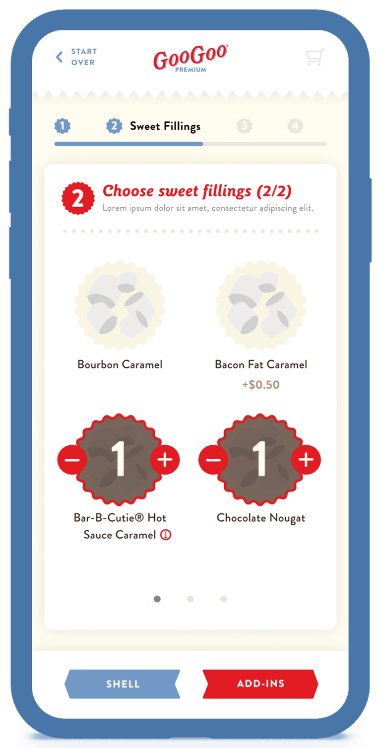 The mobile fillings step