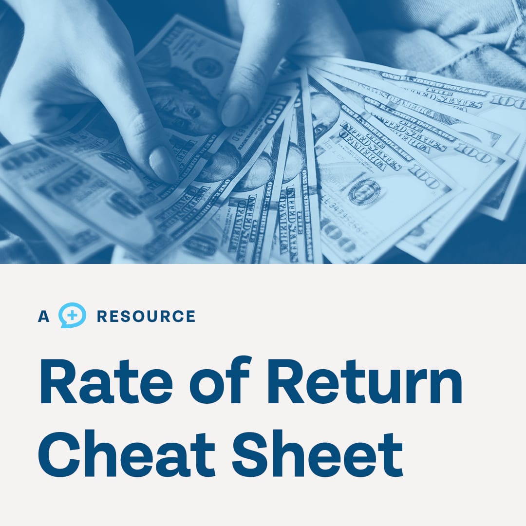 Social post template: Rate of Return Cheat Sheet resource