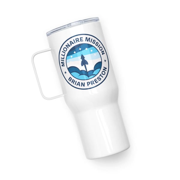 Millionaire Mission travel mug