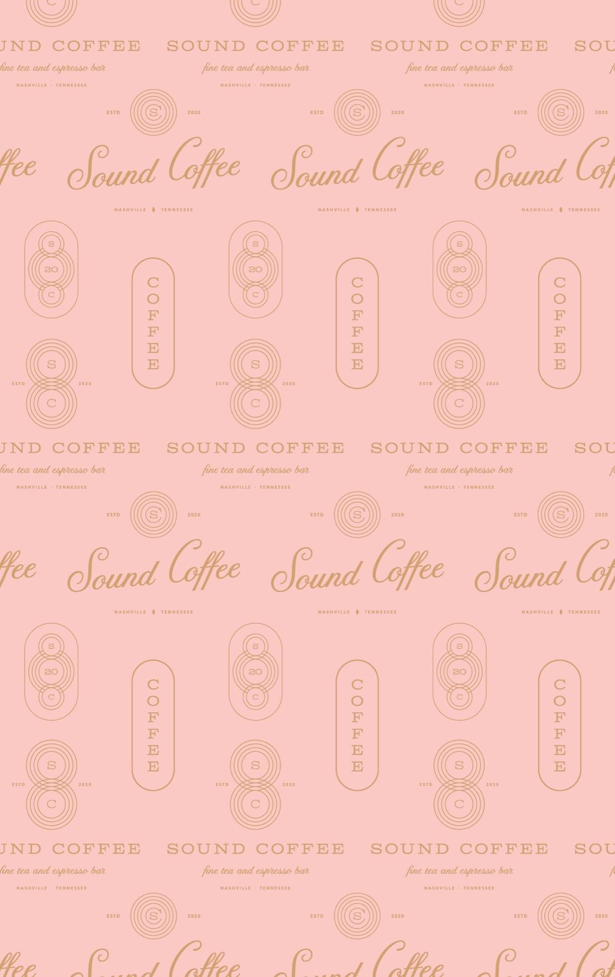 Blush and gold pattern