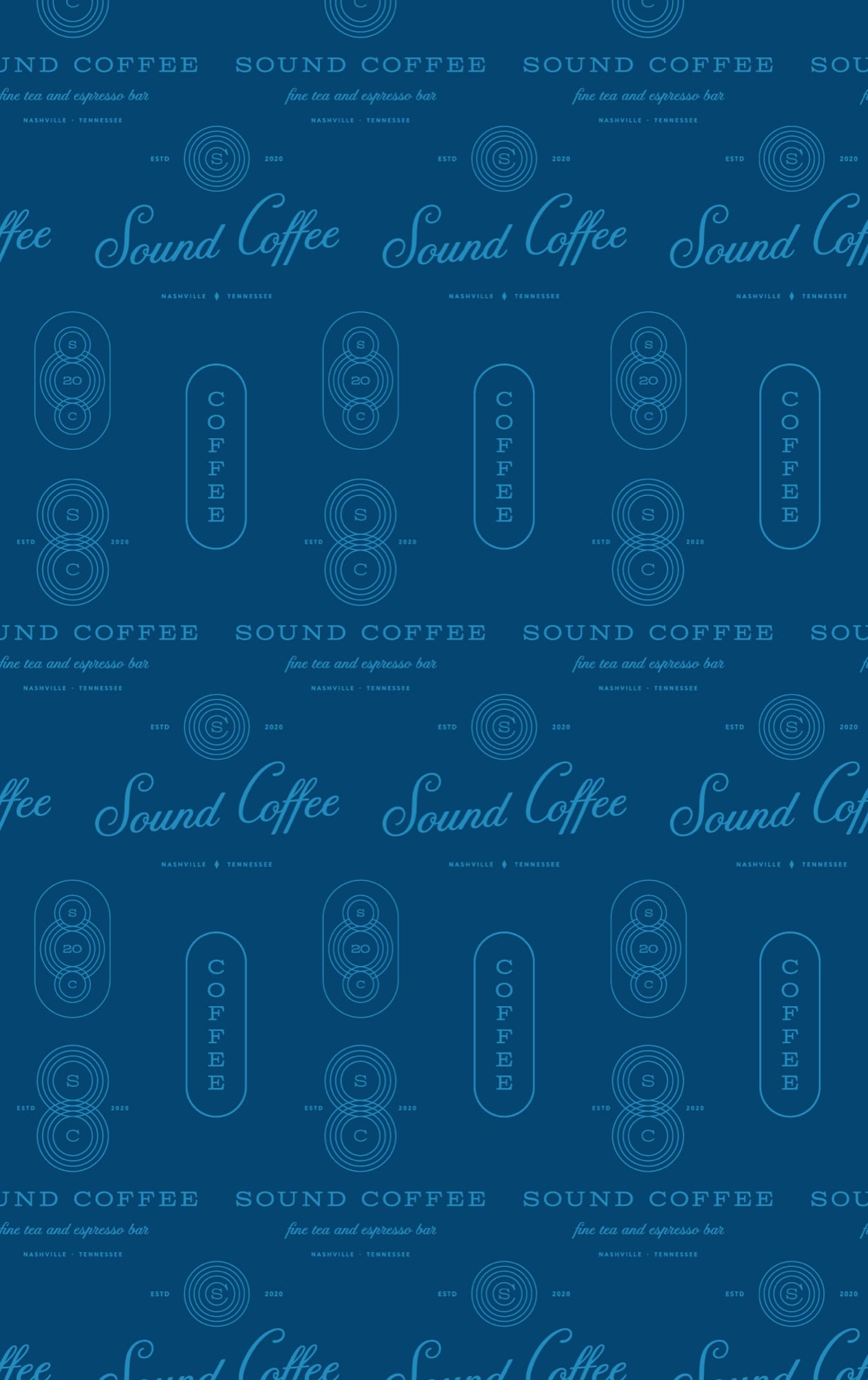 Tonal blue pattern